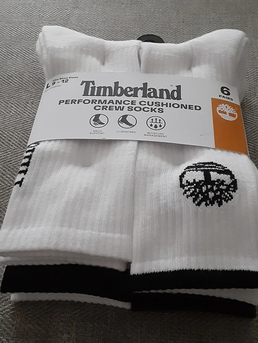 TIMBERLAND Performance Crew Mens Socks ( 6pk )
